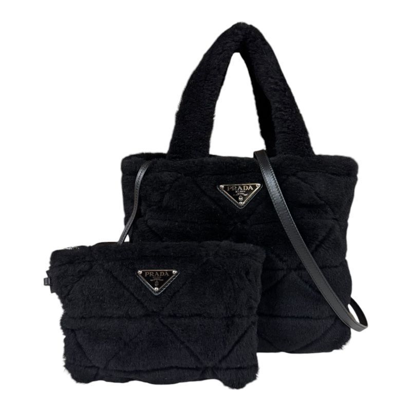 Prada Shoulder Bag 1bg378 Black Ladies Prada Prada
